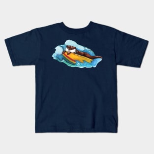 The otter way to surf Kids T-Shirt